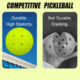 12 pairs of Pickleball, 40-hole seamless one-piece design, aerodynamic construction, excellent stability, rough matte surface enhances ball control, suitable for competitive Pickleball games