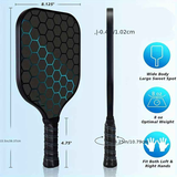 Double racket, Pickleball racket set, glass fiber graphite Pickleball racket set , Pickleball racket equipment with ball, equipment suitable for beginners and professionals