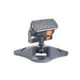 1 garden sprinkler with 16 nozzles, 180° rotating adjustable head, automatic irrigation system, wide coverage, easy to install, no power required, suitable for lawn and garden watering