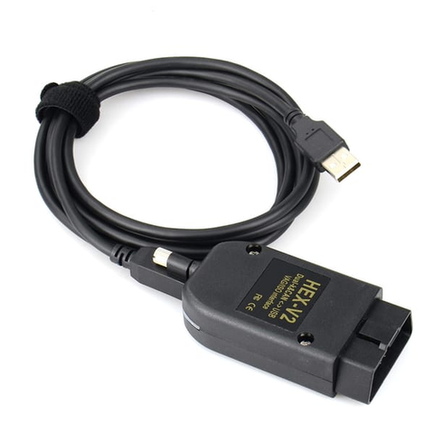 Car VCDS HEX-V 2 OBD2 diagnostic line, USB interface scanner with VCDS software, unlimited VIN, multi-language, Volkswagen Audi diagnostic line
