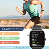 Smartwatch, men's and women's, 4.95cm fitness tracker, supports answering/making calls, wireless/睡Sleep tracking / 50 exercise modes, fitness watch, holiday gift, Valentine's Day gift