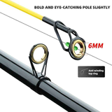 Ultra-hard carbon fiber fishing rod 3m, with anti-slip handle and metal ground inserts - suitable for sea rock fishing, surfing casting and long-range casting