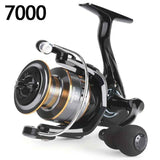BILLINGS EK 7000 series, 5.2:1 gear ratio, maximum drag force 26LB, aluminum alloy metal line cup, spool reel, suitable for freshwater and seawater