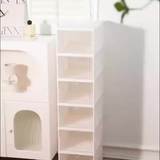 6-Tier Stackable Shoe Storage Box Set, featuring easy-access front-opening waterproof transparent plastic storage bins with no assembly required - perfect for closets and entryways.