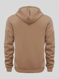Unisex Hoodie Zip-Up Hoodie Autumn Winter Jacket Fleece Jacket Outdoor Training - Black - Size L(AU L/EU50)