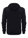 Unisex Hoodie Zip-Up Hoodie Autumn Winter Jacket Fleece Jacket Outdoor Training - Black - Size XL(AU XL/EU52) In Australia - Darrahopens
