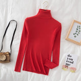 Turtleneck Sweater Women'S Winter Top Thermal Base Layer High Neck Knit - Khaki - Size XL(AU XL/EU52)
