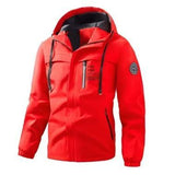 Men'S Hooded Windbreaker Lightweight Windbreaker Casual Jacket With Pockets - Dark Gray - Size 4XL(AU 4XL/EU58)
