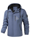 Men'S Hooded Windbreaker Lightweight Windbreaker Casual Jacket With Pockets - Red - Size 3XL(AU 3XL/EU56) In Australia - Darrahopens