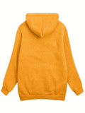 Fleece-Lined Hooded Jacket Women'S Winter Jacket Autumn Winter Coat Hooded - Dark Gray - Size XL(AU XL/EU52)