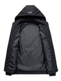 Men'S Hooded Jacket Outdoor Sport Jacket Lightweight Windbreaker Zip Pocket - Dark Gray - Size M(AU M/EU48)