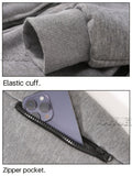 Heated Hoodie Electric Heating Hoodie Smart Heated Sweatshirt 23 Zone Heating - Gray - Size L(AU L/EU50)