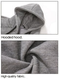 Heated Hoodie Electric Heating Hoodie Smart Heated Sweatshirt 23 Zone Heating - Gray - Size L(AU L/EU50)