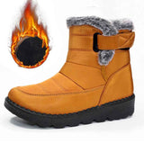 Women's Faux-Fur Trimmed Snow Boots - Yellow - Size 10(AU10/EU38)