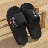 EVA One-Step-On Slippers - All-Season Unisex Design - Black - Size 11(AU11/EU44)
