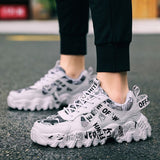 Women's Fashionable Graphic-Print Chunky Sneakers - White - Size 9(AU9/EU40)