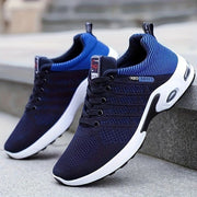 Men's Fashion Sneakers with Breathable Mesh and Cushioned Sole - Gray - Size 7(AU7/EU40)