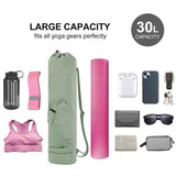 Green Yoga Mat Bag Yoga Accessories Pilates Bag Fitness Bag Yoga Essentials Durable In Australia - Darrahopens