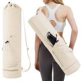 Beige Black Beige Yoga Mat Bag Yoga Mat Carrier Pilates Bag Fitness Accessory Yoga In Australia - Darrahopens