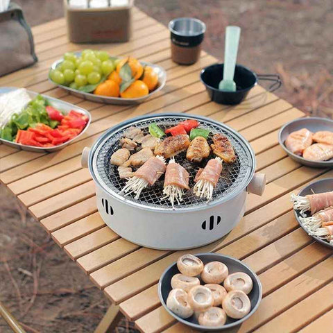 White Black Portable Barbecue Grill Stainless Steel Grill Desktop Grill Camping Grill In Australia - Darrahopens