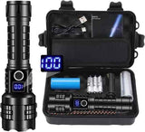 Black Gray LED Flashlight Digital Display Flashlight High-Intensity Flashlight Flashlight In Australia - Darrahopens