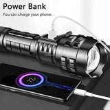 Black Gray LED Flashlight Digital Display Flashlight High-Intensity Flashlight Flashlight In Australia - Darrahopens