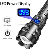 Black Gray LED Flashlight Digital Display Flashlight High-Intensity Flashlight Flashlight In Australia - Darrahopens