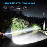Black Gray LED Flashlight Digital Display Flashlight High-Intensity Flashlight Flashlight In Australia - Darrahopens