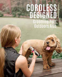 Dog Grooming Set with Electric Clipper, Scissors, and Comb In Australia - Darrahopens