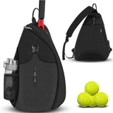 Black Tennis and Pickleball Sling Backpack for Men and Women, 33x14x49cm In Australia - Darrahopens