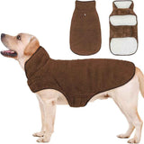Brown XL Dog Fleece Coat for Large Breeds In Australia - Darrahopens