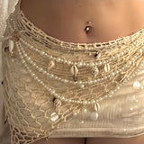 Pearl and Shell Waist Chain, Women's Beach-Inspired Jewelry In Australia - Darrahopens