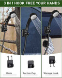 Portable shower pump, equipped with a rechargeable 6000mAh battery - outdoor shower, IPX7 waterproof, with temperature display - suitable for camping, car washing and pet car washing (gray) In Australia - Darrahopens