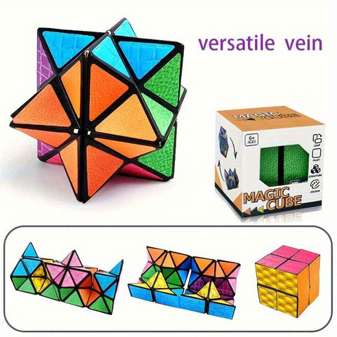 Infinite Cube - 3D Hexagonal Puzzle Toy, Space Geometry Flip Toy, Enhance Brain Ability and Relax, Mixed Color, ABS Material In Australia - Darrahopens