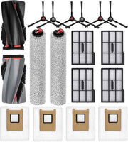 Eufy E28 Omni / E25 Omni Robot Vacuum Cleaner 17-piece Replacement Kit, 1 set of main brushes, 2 roller mops, 6 side brushes, 4 HEPA filters, 4 dust bags In Australia - Darrahopens