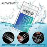 100 pieces transparent plastic luggage bag label rack badge label rack, suitable for office business travel supplies In Australia - Darrahopens