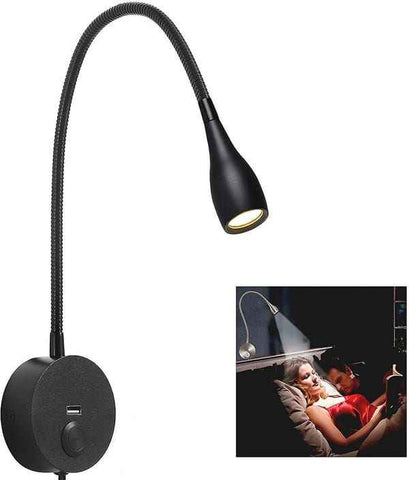 Flexible USB - Powered Bedside Reading Lamp - High - Quality & Trendy In Australia - Darrahopens