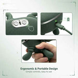 Massager, real hand simulation, deep tissue massage, neck, back and shoulder, 3D kneading, 3 speed adjustable USB charger (green) In Australia - Darrahopens