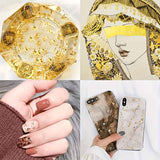 100PCS 24K pure gold leaf art pieces, can be used for painting, resin, gold plating, nail, gold leaf paper for DIY greeting cards, handicrafts, rock painting. In Australia - Darrahopens