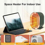 Desktop heater, EU standard, office heater, household, cross-border, PTC heating, small, vertical electric heater, energy-saving heater In Australia - Darrahopens
