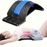 Four adjustable back stretches and posture correctors. Ergonomic waist support with massage function, safety handle, suitable for upper and lower back, office, car, home use, back stretcher, posture correction, durable structure In Australia - Darrahopens