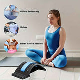 Four adjustable back stretches and posture correctors. Ergonomic waist support with massage function, safety handle, suitable for upper and lower back, office, car, home use, back stretcher, posture correction, durable structure In Australia - Darrahopens