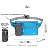 One pack sports outdoor leisure waist bag multifunctional can put water bottle belt bag waist mobile phone bag suitable for running fitness, shopping, hiking, school season, marathon competition and other scenes In Australia - Darrahopens