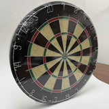 18-inch sisal dartboard, 45cm sisal round net dartboard, digital printed sisal dartboard, sisal dart set，Random 6 types of darts