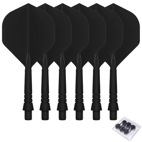 WEDARTER flying dart tail fin cross-border hot sale 2BA threaded integrated modified PP tough plastic anti-drop durable In Australia - Darrahopens