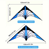 1.2-meter double-line stunt kite, lightning kite, Weifang kite, multi-line sport kite, suitable for 14+, line board color random In Australia - Darrahopens