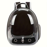 1 space capsule pet backpack - breathable transparent travel carry-on box, suitable for cats and small dogs, with zipper, portable, suitable for outdoor exploration, pet carry-on box, modern pet accessories, secure zipper closure