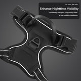 Anti-escape dog harness & leash, soft and comfortable breathable dog vest, reflective in the night, suitable for walking medium and large dogs.