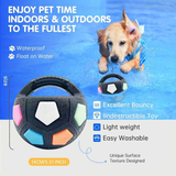 Football-shaped pet dog toys, sturdy and durable tooth-grinding training toys, squeaking sound toys