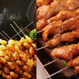 50 stainless steel barbecue skewers for outdoor picnics, perfect for outdoor barbecues, camping, and picnics. In Australia - Darrahopens